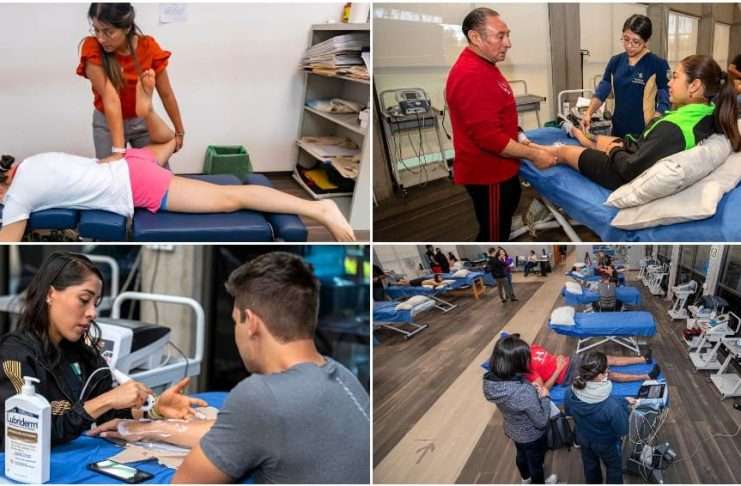 El escudo del atleta: Cómo la fisioterapia de vanguardia blinda a los peleadores de artes marciales Especialista de la CONADE aplicando terapia de rehabilitación funcional a un deportista de alto rendimiento.