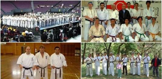 Fotografía conmemorativa e histórica del Shihan Gessi Krame, pilar del Karate Kyokushin en México.