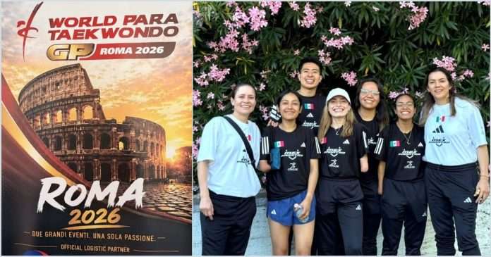 Misión Roma, La Selección Mexicana de Parataekwondo ya entrena en Italia rumbo al Grand Prix Mundial 2026 Integrantes de la Selección Mexicana de Parataekwondo entrenando en Italia previo al Grand Prix de Roma.