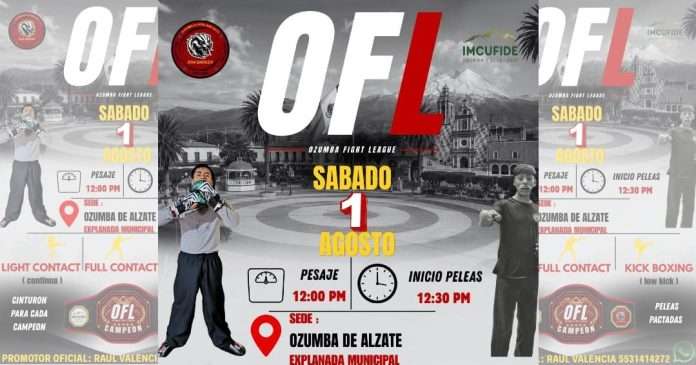 Nace la liga OFL, Ozumba Fight League impulsará el talento del striking en el Estado de México Lanzamiento oficial de la liga de striking Ozumba Fight League en el Estado de México.