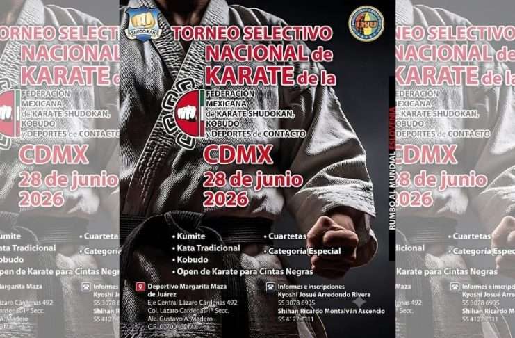 Rumbo a Eslovenia 2026 se realizará el Torneo Nacional de Karate de la IKU México Póster y preparativos oficiales para el Torneo Nacional de Karate de la IKU México en la CDMX.