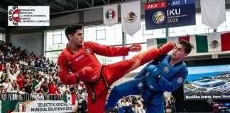 Todo listo para el Nacional de Karate Shudokan 2026 rumbo al IKU World Championship Eslovenia 2026 Combate de Kumite en el Torneo Nacional de Karate de la Federación Mexicana Shudokan e IKU México.