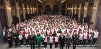 Abanderan a la Delegación Mexicana para los Centroamericanos Santo Domingo 2026 Delegación Mexicana que acudirá a los Juegos Centroamericanos y del Caribe Santo Domingo 2026.
