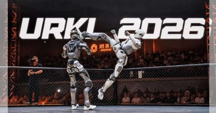 Arrancó en China la liga de combate de robots humanoides URKL Arrancó en China la liga de combate de robots humanoides URKL