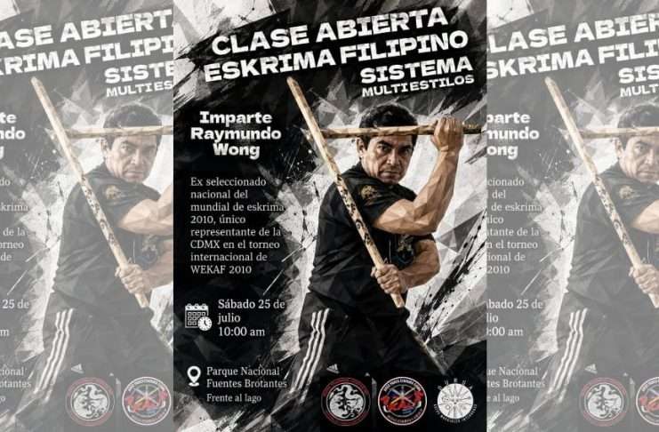 Artes marciales filipinas en Fuentes Brotantes con Clase Abierta de Eskrima La clase abierta abordará el manejo de bastón Olisis y las bases de las artes marciales filipinas en Fuentes Brotantes, CDMX.