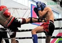 El Kickboxing asegura tres disciplinas oficiales para los Juegos Europeos Estambul 2027 Peleadores de Kickboxing en intercambio de Full Contact sobre el ring durante un torneo oficial de la WAKO México. Archivo Sendero Artes Marciales.