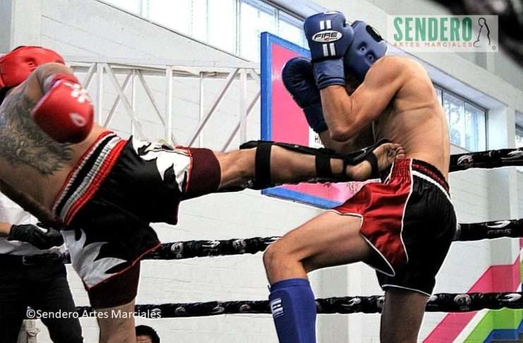 El Kickboxing asegura tres disciplinas oficiales para los Juegos Europeos Estambul 2027 Peleadores de Kickboxing en intercambio de Full Contact sobre el ring durante un torneo oficial de la WAKO México. Archivo Sendero Artes Marciales.