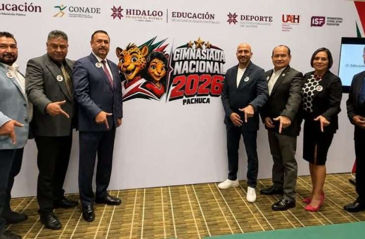 Hidalgo recibirá la Gimnasiada Nacional 2026 con intensa actividad de Taekwondo, Karate y Judo escolar Presentación oficial de la Gimnasiada Nacional en el estado de Hidalgo con autoridades deportivas.