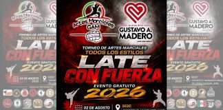 La GAM será sede del Torneo de Artes Marciales “Late con Fuerza 2026” El Deportivo Margarita Maza de Juárez albergará el Torneo de Artes Marciales "Late con Fuerza 2026" en la GAM.