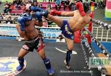 La adrenalina del Kickboxing invadirá Zacatecas con el Campeonato Macro del Norte Competidores de kickboxing durante un torneo de la FENAKIB. Foto Archivo Sendero Artes Marciales.