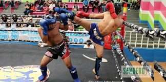 La adrenalina del Kickboxing invadirá Zacatecas con el Campeonato Macro del Norte Competidores de kickboxing durante un torneo de la FENAKIB. Foto Archivo Sendero Artes Marciales.