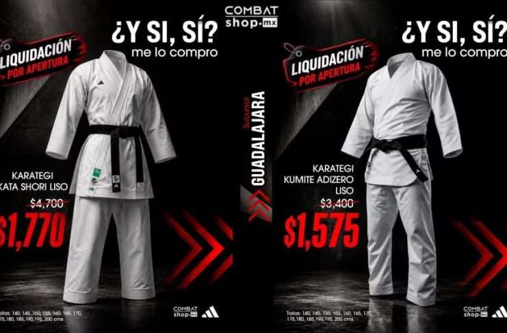 ¡Liquidación por Apertura! Adidas Combat Shop Guadalajara remata karateguis de élite para Kata y Kumite ¡Liquidación por Apertura! Adidas Combat Shop Guadalajara remata karateguis de élite para Kata y Kumite