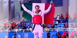 Más oro, platas y bronces para el Taekwondo mexicano en Santo Domingo 2026 Iker Casas celebra la medalla de oro en taekwondo -80 kg en Santo Domingo 2026.