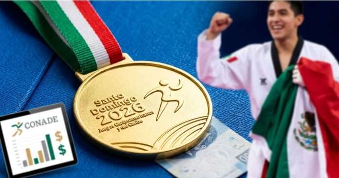 Medalla de oro sobre el tatami representando los estímulos económicos de la CONADE.