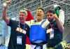 México se corona campeón de Taekwondo en Santo Domingo 2026 tras oro histórico de Carlos Sansores Carlos Sansores celebra la medalla de oro en taekwondo +87 kg en Santo Domingo 2026.