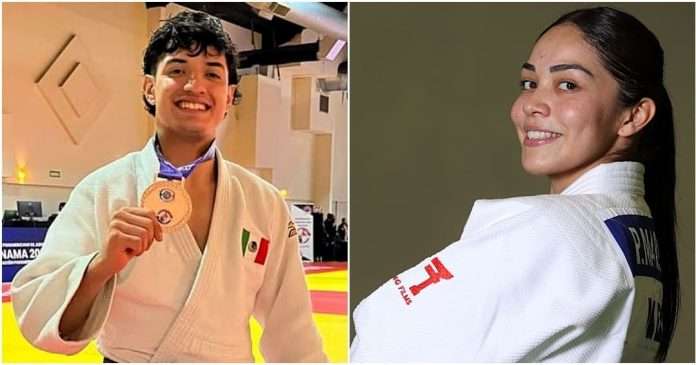 Robin Jara y Paulina Martínez conquistan plata y bronce en el judo de Santo Domingo 2026 Robin Jara y Paulina Martínez celebrando sus medallas de judo en Santo Domingo 2026.