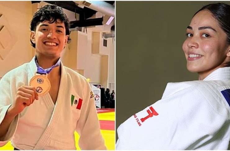 Robin Jara y Paulina Martínez conquistan plata y bronce en el judo de Santo Domingo 2026 Robin Jara y Paulina Martínez celebrando sus medallas de judo en Santo Domingo 2026.