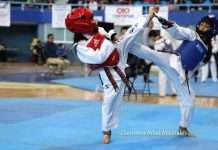 Rumbo a la Gimnasiada Nacional 2026, la CDMX alista su Selectivo Estatal de Taekwondo escolar Intenso combate de Taekwondo durante el Selectivo Estatal de la CDMX en el Juan de la Barrera.