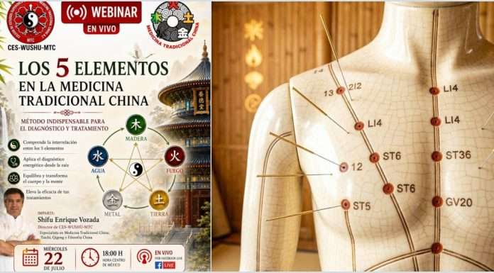 ¿Sabías que tu cuerpo se rige por los 5 Elementos de la Naturaleza? Conócelos en Acupuntura, el Arte de Fortalecer la Salud Agujas de acupuntura y símbolos de los 5 Elementos de la Medicina Tradicional China.