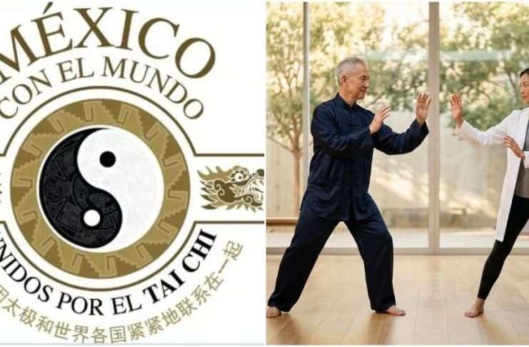 “Taichi por tu Salud” revelará el primer movimiento de la Forma 8 y la ciencia del Qigong Instructores de Taichi mostrando la Forma 8 estilo Yang para la transmisión en vivo.