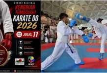 Todo listo para el Torneo Nacional Kengikan Tomodachi 2026 en el Plan Sexenal Áreas de competencia instaladas en el Domo del Plan Sexenal para un torneo nacional de karate.