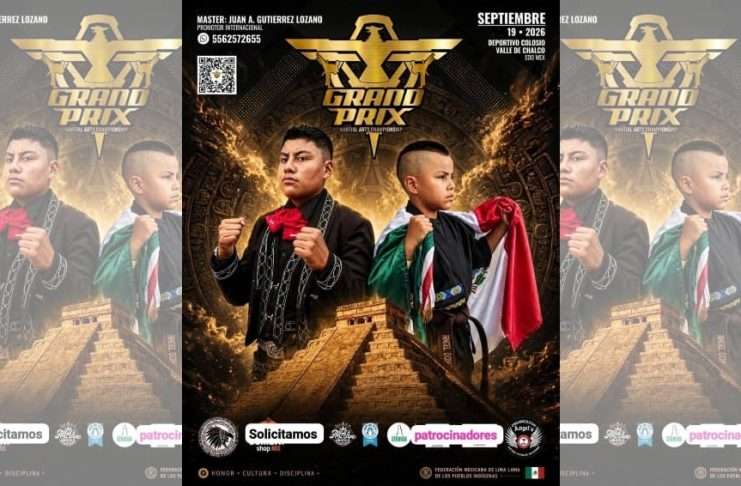Anuncian el “Grand Prix Martial Arts Championship 2026” con cinturones y anillos de colección Cartel oficial del Grand Prix Martial Arts Championship 2026 organizado por FEMELPIA.