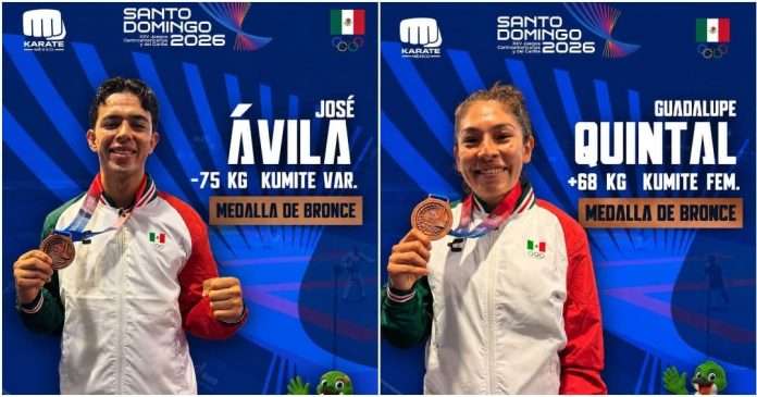 México concluyó su participación en Karate en Santo Domingo 2026 con siete medallas de bronce.