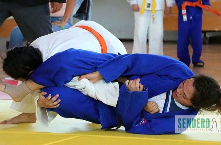 El Deportivo G-3 albergará el Torneo de Aniversario Club Judokata Competidores de judo durante un combate en el Torneo de Aniversario Club Judokata.