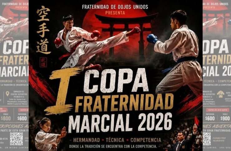 Iztapalapa recibirá la I Copa Fraternidad Marcial 2026 de Karate-Do Cartel e imagen oficial de la I Copa Fraternidad Marcial 2026 de Karate-Do en Iztapalapa.