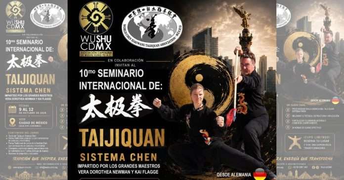 Vera Dorothea Neumann y Kai Flagge, referentes del Taijiquan en Alemania, impartirán el 10 Seminario Internacional en CDMX