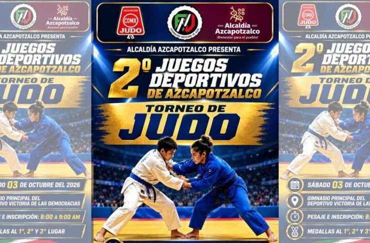 Azcapotzalco Recibirá a la Comunidad Judoca en los 2.° Juegos Deportivos 2026 Cartel oficial de los 2.° Juegos Deportivos de Azcapotzalco 2026 en la disciplina de Judo.