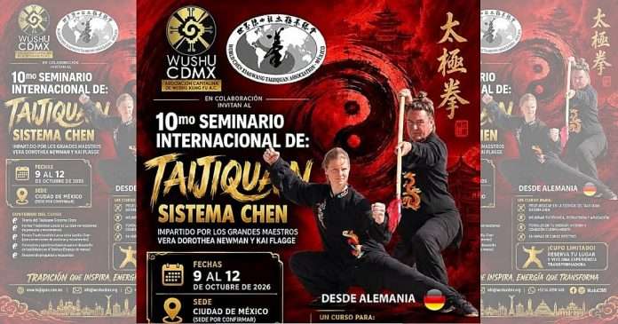 La respuesta para el 10.° Seminario Internacional de Taijiquan Estilo Chen en la CDMX está siendo excelente y los espacios comenzaron a agotarse.