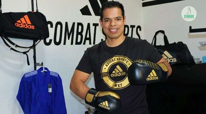 De competidor a referente empresarial: la historia del Ing. Erick Alonso y la expansión de Adidas Combat Sports México Ing. Erick Alonso Torres, Director Comercial de Adidas Combat Sports México, en la tienda Combat Shop.