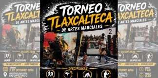 El Auditorio Municipal Xicohtzinco Albergará el Torneo Tlaxcalteca de Artes Marciales 2026 Cartel oficial del Torneo Tlaxcalteca de Artes Marciales 2026.