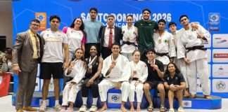 El Judo Mexicano conquistó Siete Medallas en el Abierto Panamericano Santo Domingo 2026 Judocas mexicanos celebrando en el podio del Abierto Panamericano Santo Domingo 2026.