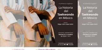 INEHRM Impartirá Conferencia Magistral sobre la Historia del Taekwondo en México Cartel promocional del INEHRM o imagen histórica del taekwondo en México.