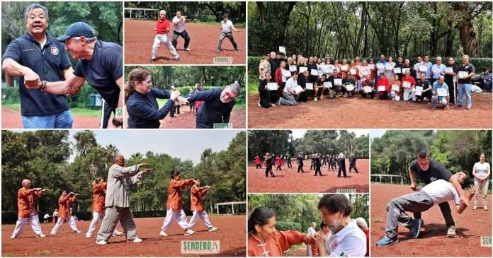 La CIDH México Iberoamérica Entregó Reconocimientos a Maestros y Practicantes de Artes Marciales en Viveros de Coyoacán Maestros de artes marciales recibiendo reconocimientos de la CIDH en Viveros de Coyoacán.