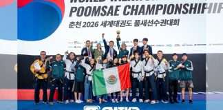 México Triunfa en el Campeonato Mundial de Poomsae Chuncheon 2026 con Seis Medallas Mundialistas Selección Mexicana de Taekwondo gana seis medallas en el Mundial de Poomsae Chuncheon 2026.