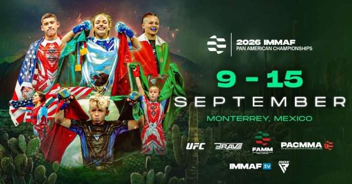 Monterrey Será Sede del Campeonato Panamericano de Artes Marciales Mixtas IMMAF 2026 La Arena Mobil Súper de Monterrey recibirá el Panamericano de Artes Marciales Mixtas IMMAF 2026 del 9 al 15 de septiembre.