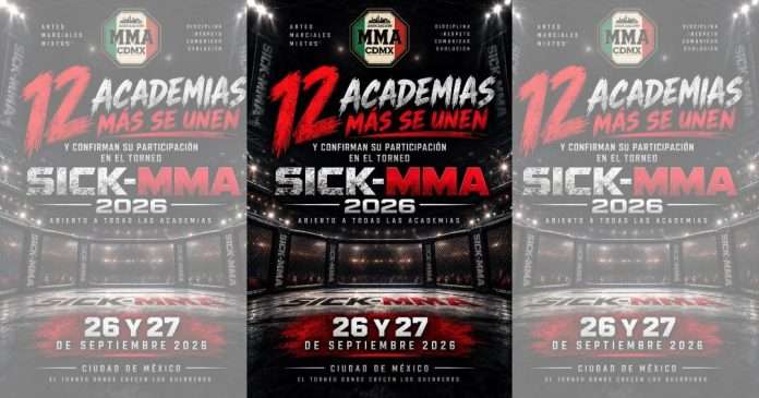 Torneo SICK-MMA 2026, Una Vitrina de Visorías que Reunirá a 6 Promotoras en la CDMX Cartel del Torneo SICK-MMA 2026 en la Academia Bonebreaker Central de la CDMX.