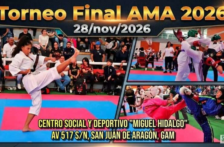 Confirmada la Sede del Campeonato Final AMA 2026 “En tiempo Forma” Sede del Campeonato Final AMA 2026 en el Centro Social y Deportivo Miguel Hidalgo.