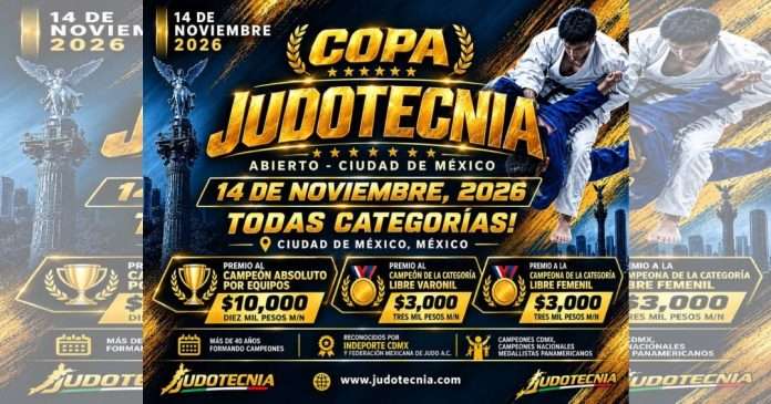 Confirmados Premios en Efectivo y Medalla Coleccionable DO para la Copa Judotecnia 2026 Medalla coleccionable DO y premios en efectivo para la Copa Judotecnia 2026.