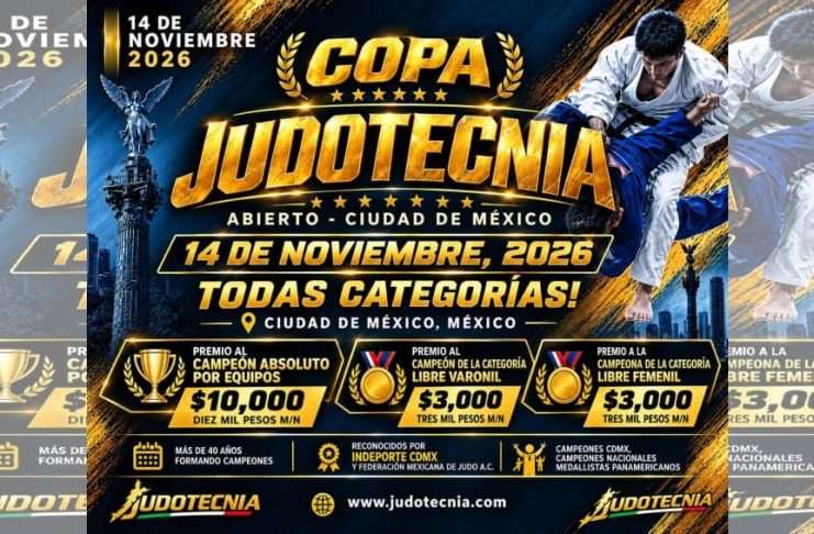Copa Judotecnia 2026 Será Sede de la Certificación Nacional de Árbitros de la FMJ Medalla coleccionable DO y premios en efectivo para la Copa Judotecnia 2026.