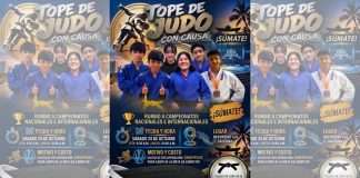 Convocan a Tope de Judo con Causa en Apoyo a Seleccionados de la Unidad Independencia Rumbo al Panamericano Infantil 2026 Atletas de judo en entrenamiento de combate para el Tope con Causa en el Deportivo Hermanos Galeana.
