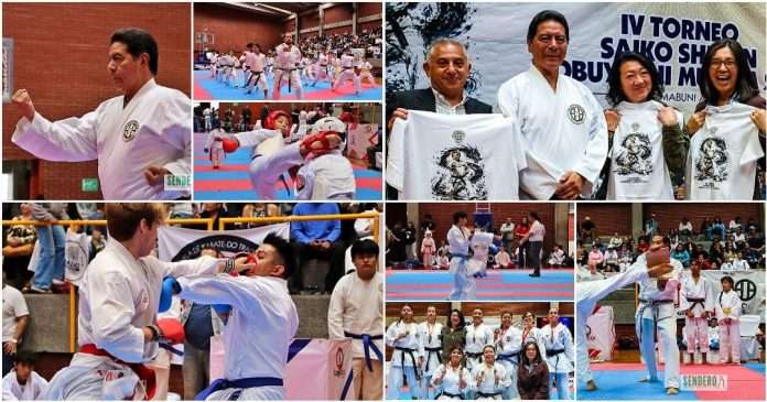 El Espíritu del Pionero del Karate-Do en México se vivió en el IV Torneo Saiko Shihan Nobuyoshi Murata Shihan Rafael Gaytán junto a Kazumi y Makiko Murata en el IV Torneo Saiko Shihan Nobuyoshi Murata 2026.