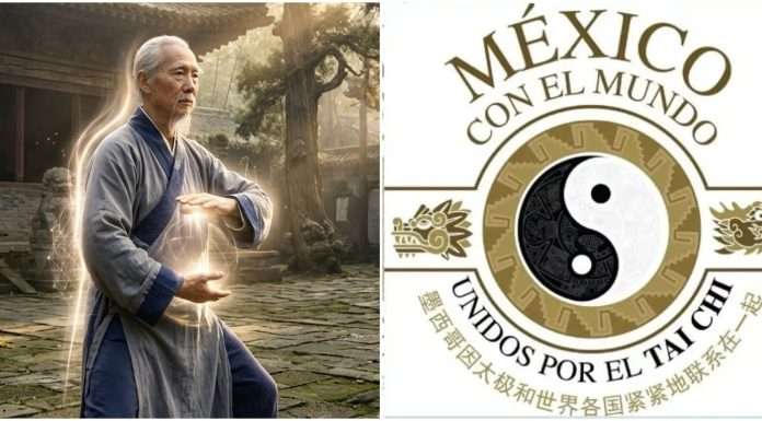 El Secreto de Shaolin sobre el Yì Jīn Xǐ Suǐ Gōng en Taichi por tu Salud Practicante de Qigong realizando el sistema Yi Jin Xi Sui Gong de Shaolin.