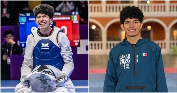 Guillermo Cortés Tricampeón Mundial Lidera a la Selección Mexicana de Taekwondo Rumbo a Dakar 2026 Guillermo Cortés buscará la gloria olímpica juvenil en la división de -63 kg en Dakar 2026.