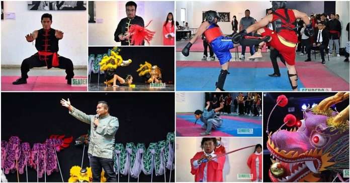 Presentacion del Dragon Quetzalcoatl y competidores en el 4 Torneo Mexicano de Kung Fu Tradicional 2026.