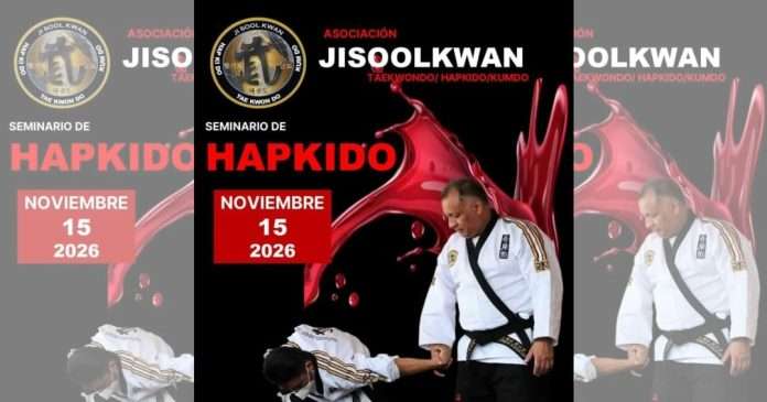 Práctica de técnicas de luxación articular y defensa personal en Hapkido.