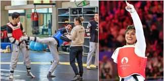Juan Diego García Apunta al Podio en el Mundial de Para Taekwondo Muju 2026 Juan Diego García en combate de para taekwondo rumbo al Campeonato Mundial Muju 2026 en Corea.